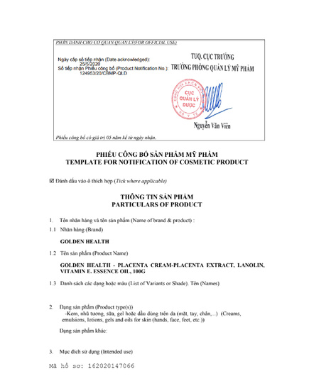 Hình Ảnh Golden Health Placenta Cream - Kem Dưỡng Da Nhau Thai Cừu (100gr), 4 hình ảnh - sieuthilamdep.com