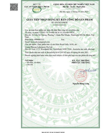 Hình Ảnh Costar Royal Jelly 1610mg - Sữa Ong Chúa Úc (365 Viên), 2 hình ảnh - sieuthilamdep.com