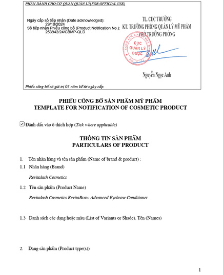 Hình Ảnh Revitabrow Advanced Eyebrow Conditioner - Serum Dưỡng Lông Mày 3ml Mẫu Mới, 6 hình ảnh - sieuthilamdep.com