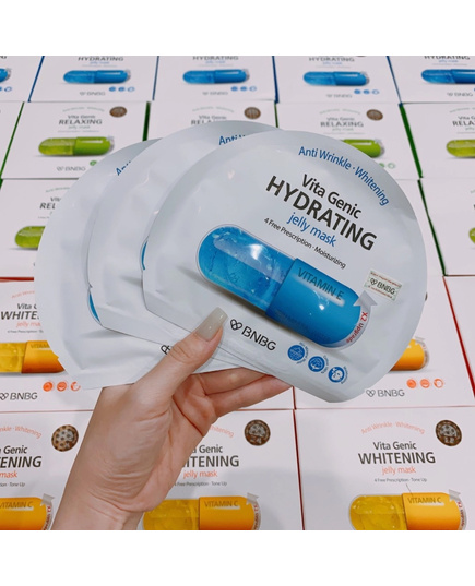 Hình Ảnh BNBG Vita Genic Hydrating Jelly Mask - Măt Nạ Dưỡng Ẩm Vitamin E, Tùy Chọn: Dưỡng Ẩm, 3 hình ảnh - sieuthilamdep.com