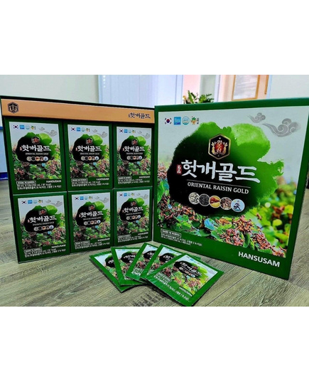 Hình Ảnh Hansusam Oriental Raisin Gold - Nước Uống Bổ Gan Hàn Quốc (30 gói x 50ml), 3 hình ảnh - sieuthilamdep.com Hình Ảnh Hansusam Oriental Raisin Gold - Nước Uống Bổ Gan Hàn Quốc (30 gói x 50ml), 3 hình ảnh - sieuthilamdep.com
