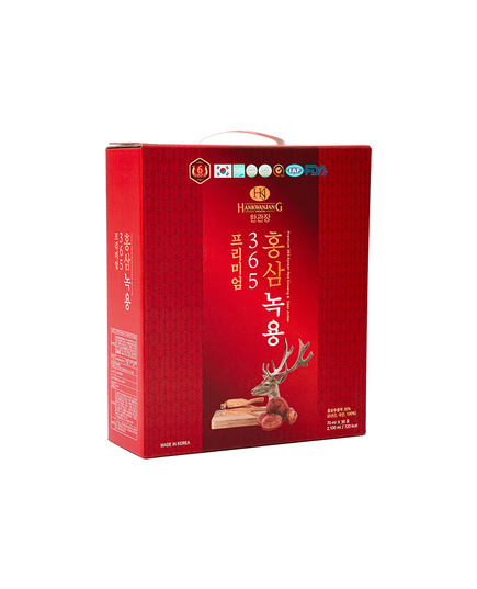 Hình Ảnh Nước Hồng Sâm Nhung Hươu Linh Chi 365 Korean Red Ginseng & Cordyceps (30 Gói/ Hộp), Tùy Chọn: 30 Gói/ Hộp - sieuthilamdep.com