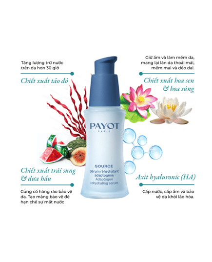 Hình Ảnh Payot Source Adaptogen Rehydrating Serum - Tinh Chất Phục Hồi, Cấp Nước Cho Da Căng Bóng, 2 hình ảnh - sieuthilamdep.com Hình Ảnh Payot Source Adaptogen Rehydrating Serum - Tinh Chất Phục Hồi, Cấp Nước Cho Da Căng Bóng, 2 hình ảnh - sieuthilamdep.com