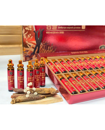Hình Ảnh Tinh Chất Hắc Sâm Đông Trùng Ginseng King Korean Black Ginseng Cordyceps Ampoule Premium (30 ống x 20ml), 3 hình ảnh - sieuthilamdep.com