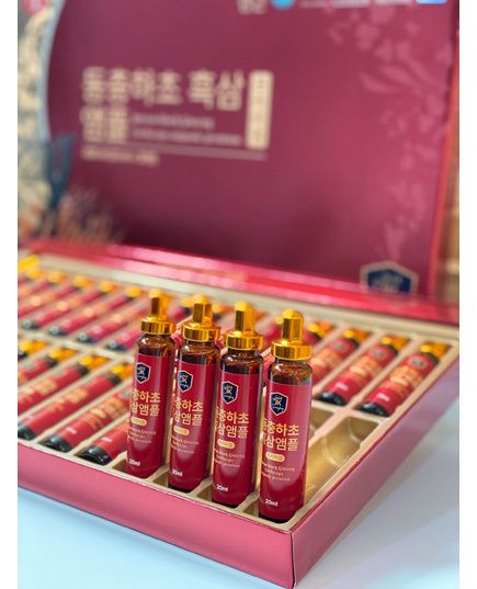 Hình Ảnh Tinh Chất Hắc Sâm Đông Trùng Ginseng King Korean Black Ginseng Cordyceps Ampoule Premium (30 ống x 20ml), 4 hình ảnh - sieuthilamdep.com