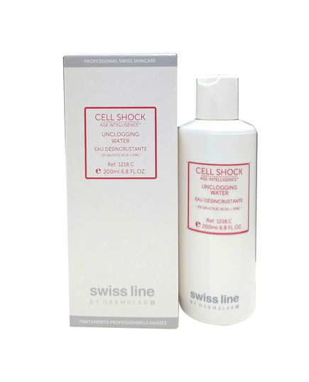 Hình Ảnh Tinh Chất Vỗ Thải Độc, Thanh Lọc Tế Bào, Phục Hồi Tổn Thương Da Swissline Cell Shock Age Intelligence Unclogging Water 200ml, Tùy Chọn: 200ml - sieuthilamdep.com