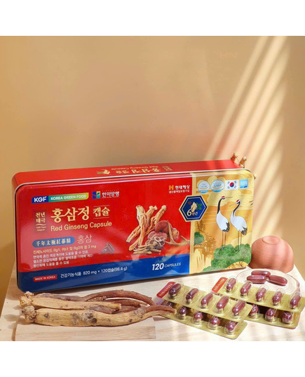 Hình Ảnh Viên Hồng Sâm Nhung Linh Chi KGF Red Ginseng Capsules 120 Viên, 2 hình ảnh - sieuthilamdep.com Hình Ảnh Viên Hồng Sâm Nhung Linh Chi KGF Red Ginseng Capsules 120 Viên, 2 hình ảnh - sieuthilamdep.com
