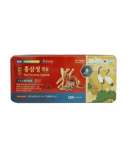 Hình Ảnh Viên Hồng Sâm Nhung Linh Chi KGF Red Ginseng Capsules 120 Viên - sieuthilamdep.com