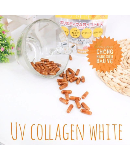 Hình Ảnh My Lover's UV Collagen White - Viên Uống Chống Nắng, Trắng Da, 3 hình ảnh - sieuthilamdep.com Hình Ảnh My Lover's UV Collagen White - Viên Uống Chống Nắng, Trắng Da, 3 hình ảnh - sieuthilamdep.com