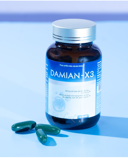 Hình Ảnh Damian X3 - Viên Uống Trắng Da, Mờ Thâm Nám, Tàn Nhang, 3 hình ảnh - sieuthilamdep.com