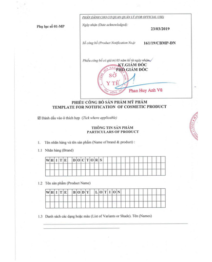 Hình Ảnh Kem Dưỡng Trắng Da Toàn Thân White Doctors White Body Lotion, 7 hình ảnh - sieuthilamdep.com