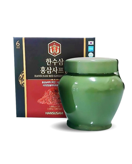 Hình Ảnh Cao Hồng Sâm Nhụy Hoa Nghệ Tây Hansusam Red Ginseng Saffron - sieuthilamdep.com