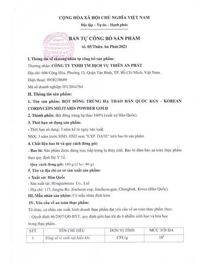 Hình Ảnh Bột Đông Trùng Hạ Thảo KGS Royal Gold Paecilomyces Japonica Powder (2 lọ x 90g), 2 hình ảnh - sieuthilamdep.com Hình Ảnh Bột Đông Trùng Hạ Thảo KGS Royal Gold Paecilomyces Japonica Powder (2 lọ x 90g), 2 hình ảnh - sieuthilamdep.com