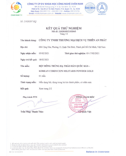 Hình Ảnh Bột Đông Trùng Hạ Thảo KGS Royal Gold Paecilomyces Japonica Powder (2 lọ x 90g), 4 hình ảnh - sieuthilamdep.com Hình Ảnh Bột Đông Trùng Hạ Thảo KGS Royal Gold Paecilomyces Japonica Powder (2 lọ x 90g), 4 hình ảnh - sieuthilamdep.com