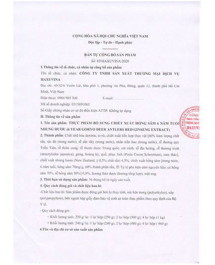 Hình Ảnh Cao Hồng Sâm Nhung Hươu Goryo Deer Antlers Red Ginseng Extract (2 Lọ x 250g), 2 hình ảnh - sieuthilamdep.com