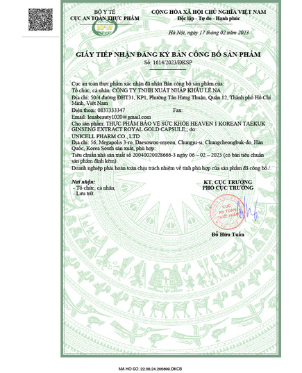 Hình Ảnh Viên Thiên Sâm Đông Trùng Hạ Thảo Heaven 1 Korean Taekuk Ginseng Extract Royal Gold Capsule, 2 hình ảnh - sieuthilamdep.com Hình Ảnh Viên Thiên Sâm Đông Trùng Hạ Thảo Heaven 1 Korean Taekuk Ginseng Extract Royal Gold Capsule, 2 hình ảnh - sieuthilamdep.com