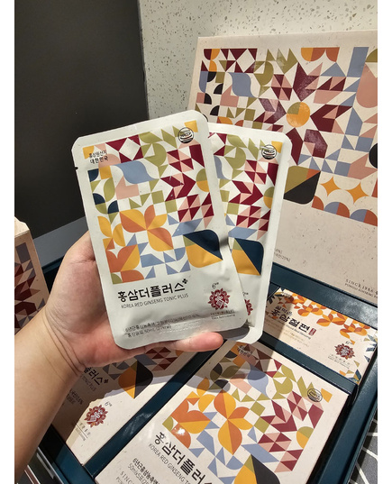 Hình Ảnh Hộp Quà Tặng Hồng Sâm Linh Chi Kim's Red Ginseng Korea Red Ginseng Tonic Plus (20 gói x 50ml), 4 hình ảnh - sieuthilamdep.com