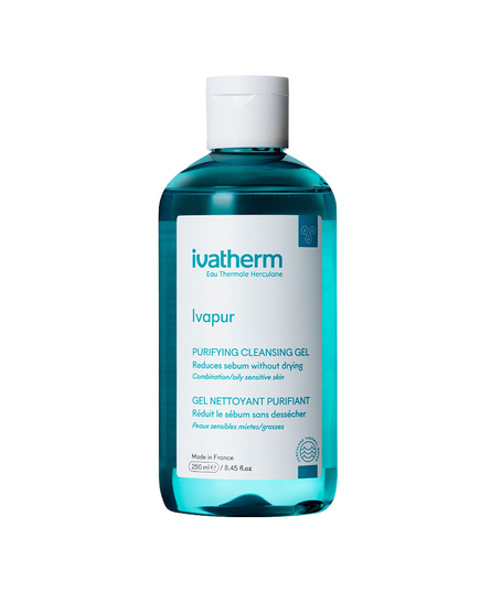 Hình Ảnh Ivatherm Ivapur Purifying Cleansing Gel - Sữa Rửa Mặt Cho Da Mụn Nhạy Cảm - sieuthilamdep.com