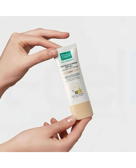 Hình Ảnh MartiDerm The Originals Proteos Screen SPF50+ Color Fluid Cream Light - Kem Chống Nắng Nâng Tone, 2 hình ảnh - sieuthilamdep.com