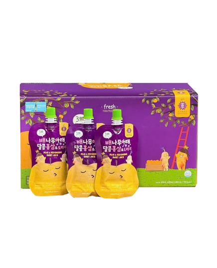 Hình Ảnh Nước Hồng Sâm Lê Hoa Chuông Cho Trẻ Em Kim's Red Ginseng Pear & Red Ginseng Sweet Juice (30 gói x 60ml), Tùy Chọn: 30 Gói x 60ml - sieuthilamdep.com