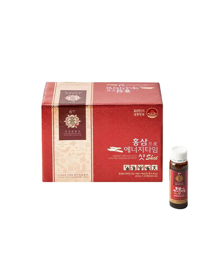 Hình Ảnh Ống Năng Lượng Thức Tỉnh Hồng Sâm Cô Đặc Kim's Red Ginseng Energytime Shot (20 ống x 20ml) - sieuthilamdep.com