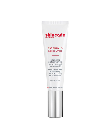 Hình Ảnh Skincode Essentials Alpine White Brightening Protective Shield SPF50 PA+++ - Nhũ Tương Chống Nắng - sieuthilamdep.com