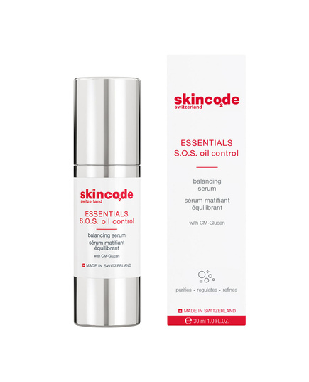 Hình Ảnh Skincode Essentials S.O.S Oil Control Balancing Serum - Tinh Chất Giảm Mụn Kiểm Soát Dầu - sieuthilamdep.com
