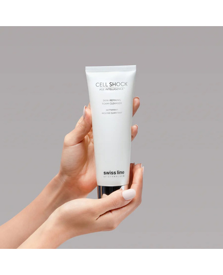 Hình Ảnh Swissline Cell Shock Age Intelligence Skin-Refining Foam Cleanser - Sữa Rửa Mặt Sạch Sâu & Êm Dịu Da, 2 hình ảnh - sieuthilamdep.com Hình Ảnh Swissline Cell Shock Age Intelligence Skin-Refining Foam Cleanser - Sữa Rửa Mặt Sạch Sâu & Êm Dịu Da, 2 hình ảnh - sieuthilamdep.com