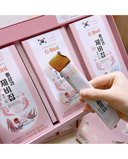 Hình Ảnh Thạch Hồng Sâm Yến Sào Daedong G-BIRD Red Ginseng & Bird’s Nest, 4 hình ảnh - sieuthilamdep.com Hình Ảnh Thạch Hồng Sâm Yến Sào Daedong G-BIRD Red Ginseng & Bird’s Nest, 4 hình ảnh - sieuthilamdep.com