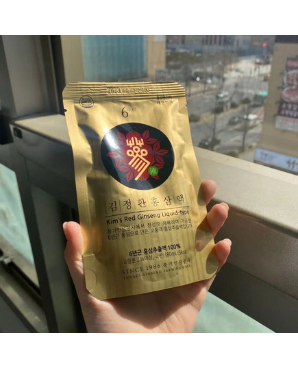 Hình Ảnh Tinh Chất Hồng Sâm Hoang Dã Dãy Núi Sobaek Kim's Red Ginseng Liquid Type (14 gói x 80ml), 5 hình ảnh - sieuthilamdep.com