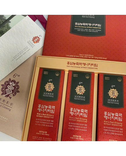 Hình Ảnh Tinh Chất Hồng Sâm Kim's Red Ginseng Extract Energytime (30 gói x 10ml), 3 hình ảnh - sieuthilamdep.com