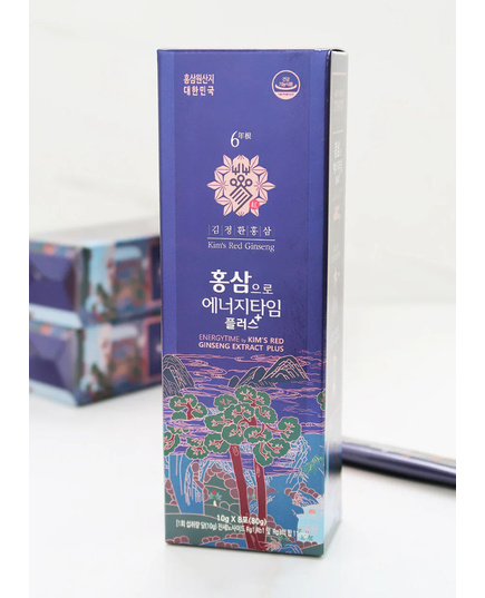 Hình Ảnh Tinh Chất Hồng Sâm Linh Chi Kim's Red Ginseng Energytime Extract Plus (32 gói x 10ml), 4 hình ảnh - sieuthilamdep.com