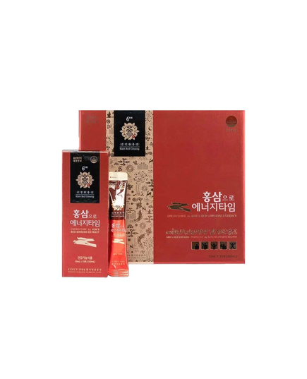 Hình Ảnh Tinh Chất Hồng Sâm Phục Linh Kim's Red Ginseng EnergyTime Extract (30 gói x 10ml) - sieuthilamdep.com