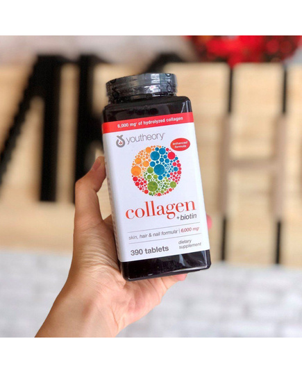 Hình Ảnh Youtheory Collagen +Biotin 390 Viên Type 1,2&3 - Viên Uống Collagen Từ Mỹ, 2 hình ảnh - sieuthilamdep.com