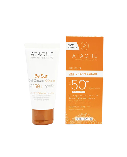 Hình Ảnh Atache Be Sun Gel Cream Color SPF50+ - Gel Chống Nắng Cho Da Dầu Và Da Hỗn Hợp - sieuthilamdep.com
