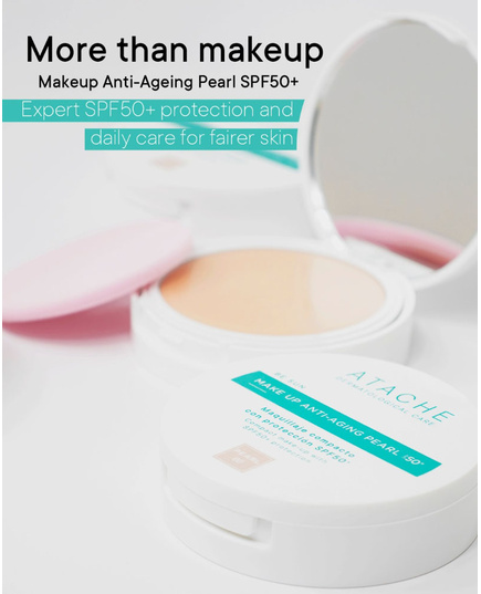 Hình Ảnh Atache Be Sun Make Up Anti-Aging Pearl SPF50+ - Phấn Chống Nắng Ngọc Trai "All In One", 2 hình ảnh - sieuthilamdep.com