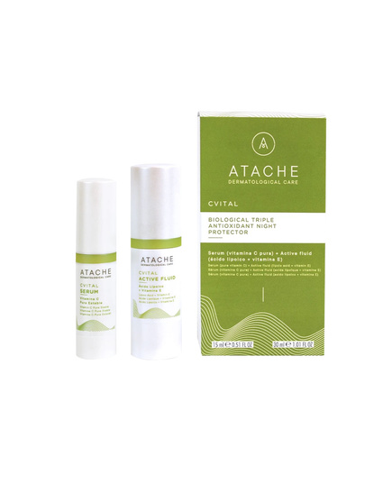 Hình Ảnh Atache Cvital Biological Triple Antioxidant Night Protector - Bộ Đôi Serum Chống Lão Hóa Sinh Học Ban Đêm - sieuthilamdep.com