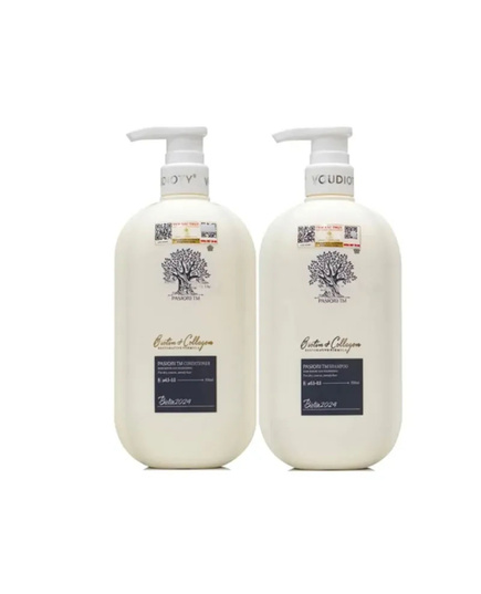 Hình Ảnh Biotin & Collagen Pasiori Voudioty Professional - Bộ Dầu Gội Xả Phục Hồi Tóc Hư Tổn (Trắng) - sieuthilamdep.com