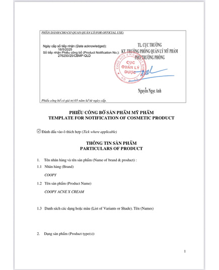 Hình Ảnh COOPY Acne X Cream - Kem Giảm Mụn Chuyên Sâu, 3 hình ảnh - sieuthilamdep.com