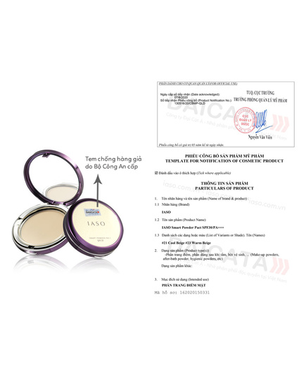 Hình Ảnh Iaso Smart Powder Pact SPF30 PA+++ - Phấn Nén Siêu Mịn, 2 hình ảnh - sieuthilamdep.com Hình Ảnh Iaso Smart Powder Pact SPF30 PA+++ - Phấn Nén Siêu Mịn, 2 hình ảnh - sieuthilamdep.com