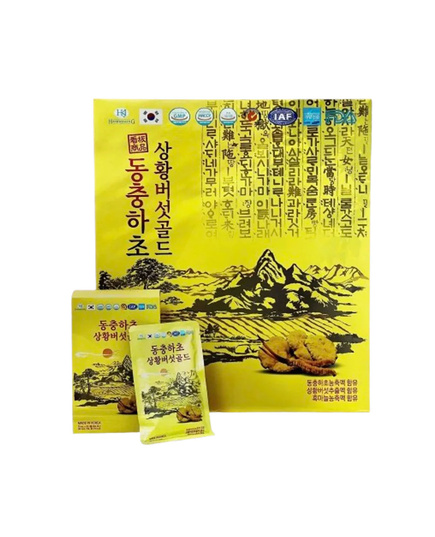 Hình Ảnh Nước Đông Trùng Nấm Thượng Hoàng HankwanjanG Cordyceps Sinensis Phellinus Linteus Gold - sieuthilamdep.com