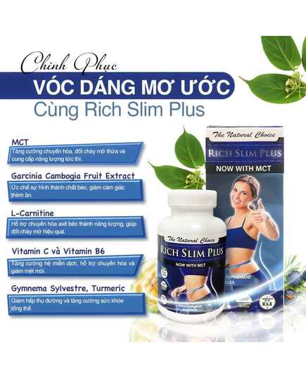 Hình Ảnh Rich Slim Plus - Viên Uống Hỗ Trợ Giảm Cân, 3 hình ảnh - sieuthilamdep.com Hình Ảnh Rich Slim Plus - Viên Uống Hỗ Trợ Giảm Cân, 3 hình ảnh - sieuthilamdep.com