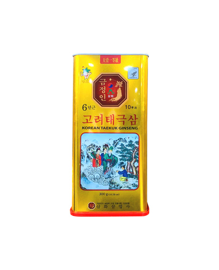 Hình Ảnh Thái Cực Sâm Củ Khô Hộp Thiếc Korean Taekuk Ginseng 300gr - sieuthilamdep.com