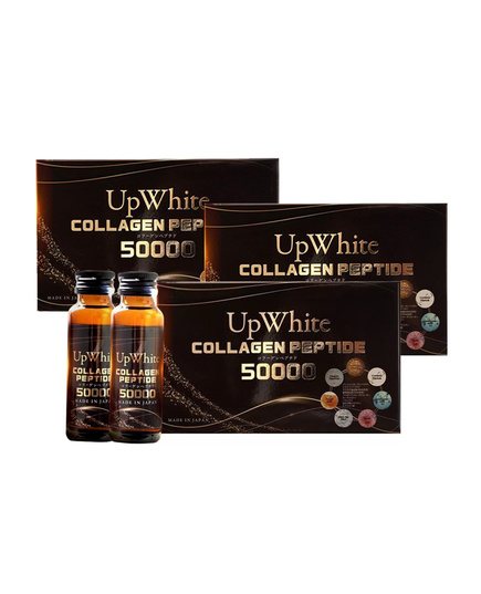 Hình Ảnh Up White Collagen Peptide 50000 - Combo 3 Hộp Nước Uống Dưỡng Trắng Da Nhật Bản, Tùy Chọn: Combo 3 Hộp - sieuthilamdep.com