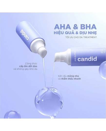 Hình Ảnh Candid AHA & PHA Gel Exfoliant - Gel Tẩy Tế Bào Chết Làm Mịn Da, 2 hình ảnh - sieuthilamdep.com