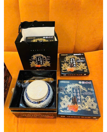 Hình Ảnh Cao Hắc Sâm Đông Trùng IRE 6 Year Korean Black Ginseng Cordyceps Militaris Premium, 6 hình ảnh - sieuthilamdep.com