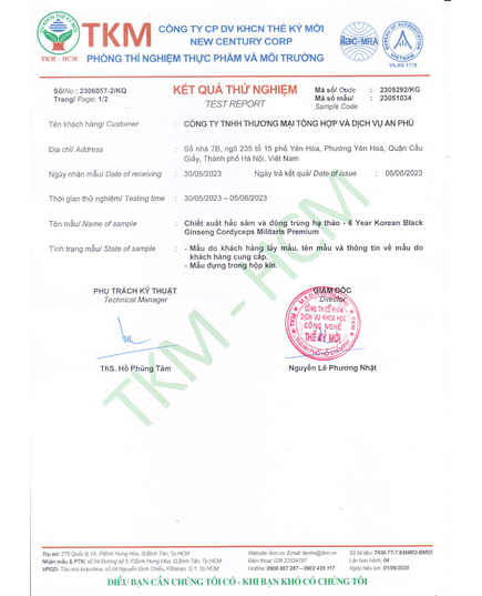 Hình Ảnh Cao Hắc Sâm Đông Trùng IRE 6 Year Korean Black Ginseng Cordyceps Militaris Premium, 9 hình ảnh - sieuthilamdep.com