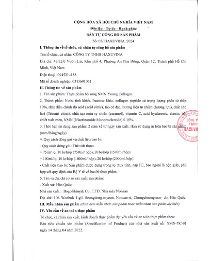 Hình Ảnh NMN Young Collagen 7500mg - Nước Uống Trẻ Hoá, Mờ Nếp Nhăn, Dưỡng Trắng Da, 5 hình ảnh - sieuthilamdep.com