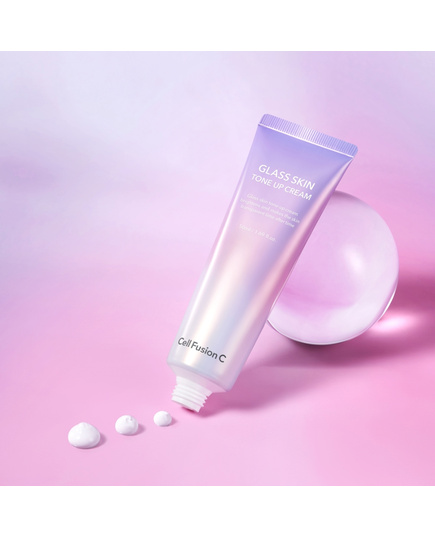 Hình Ảnh Cell Fusion C Glass Skin Tone Up Cream - Kem Nâng Tone, Cấp Ẩm Căng Bóng Da, 2 hình ảnh - sieuthilamdep.com