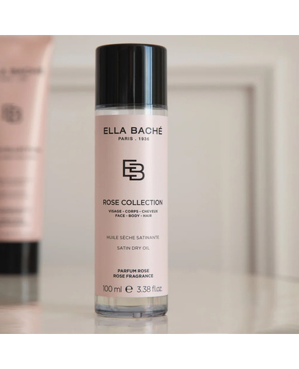 Hình Ảnh Ella Bache Rose Collection Satin Dry Oil - Dầu Khô Dưỡng Da Óng Mượt, Dưỡng Tóc Suông Óng, 2 hình ảnh - sieuthilamdep.com